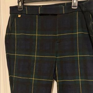 Lauren Ralph Lauren Plaid Dress Pants - Black, Green, Yellow